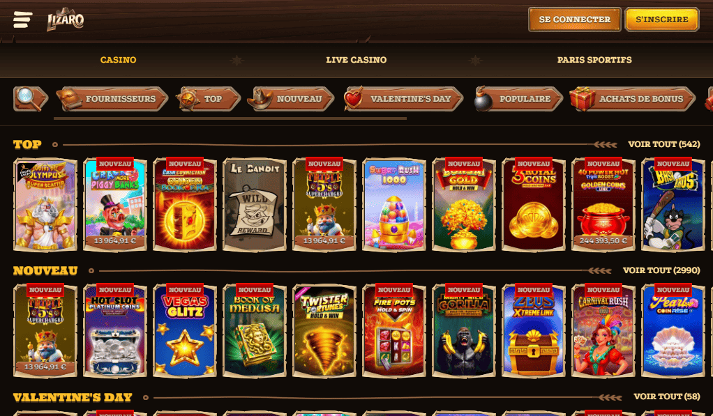 Essayer de Jouer les Meilleurs Machines à Sous sur Lizaro Grâce à l'App Mobile