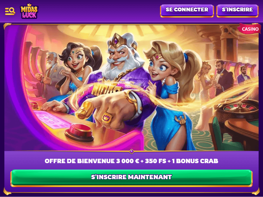 Obtenir de Top no Deposit Bonus sur MidasLuckCasino en Ligne