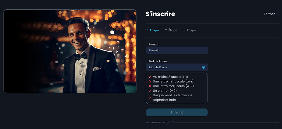 Casino Night Connexion